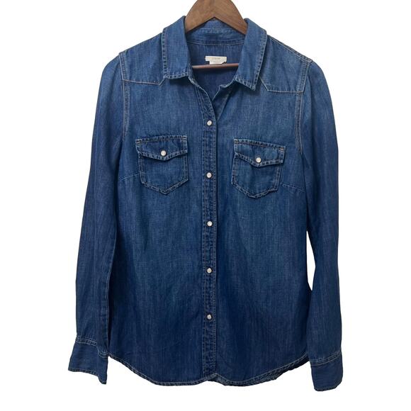 J. Crew Denim Button Down Shirt - Picture 5 of 12